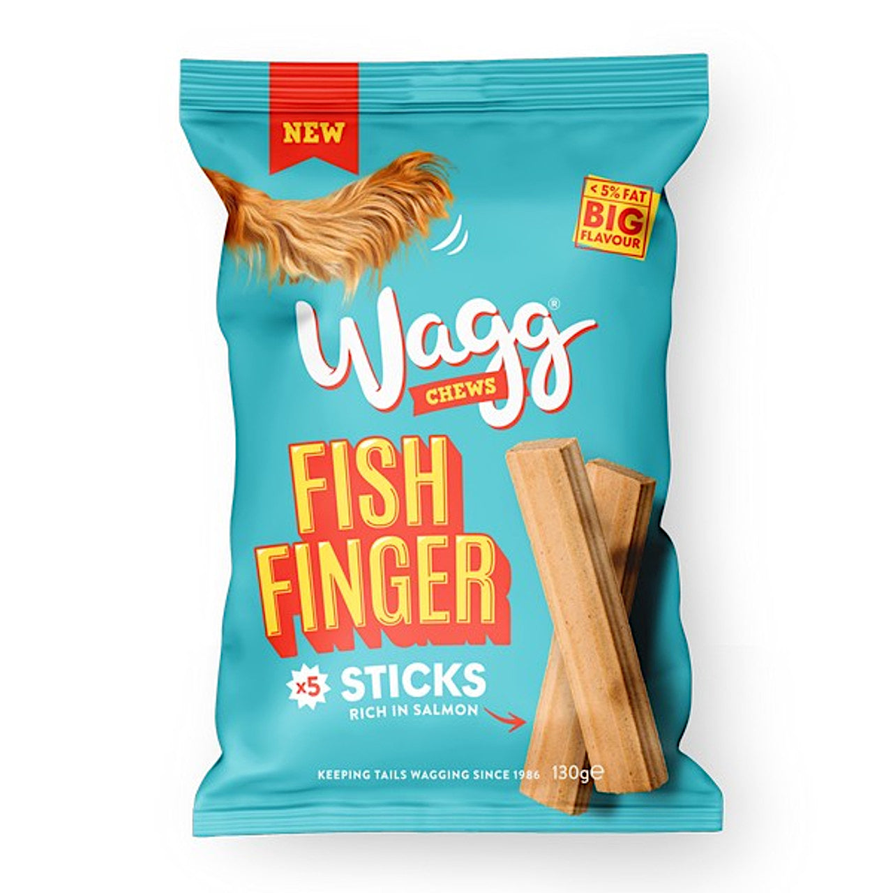 Wagg Chews Fish Finger Sticks 130g