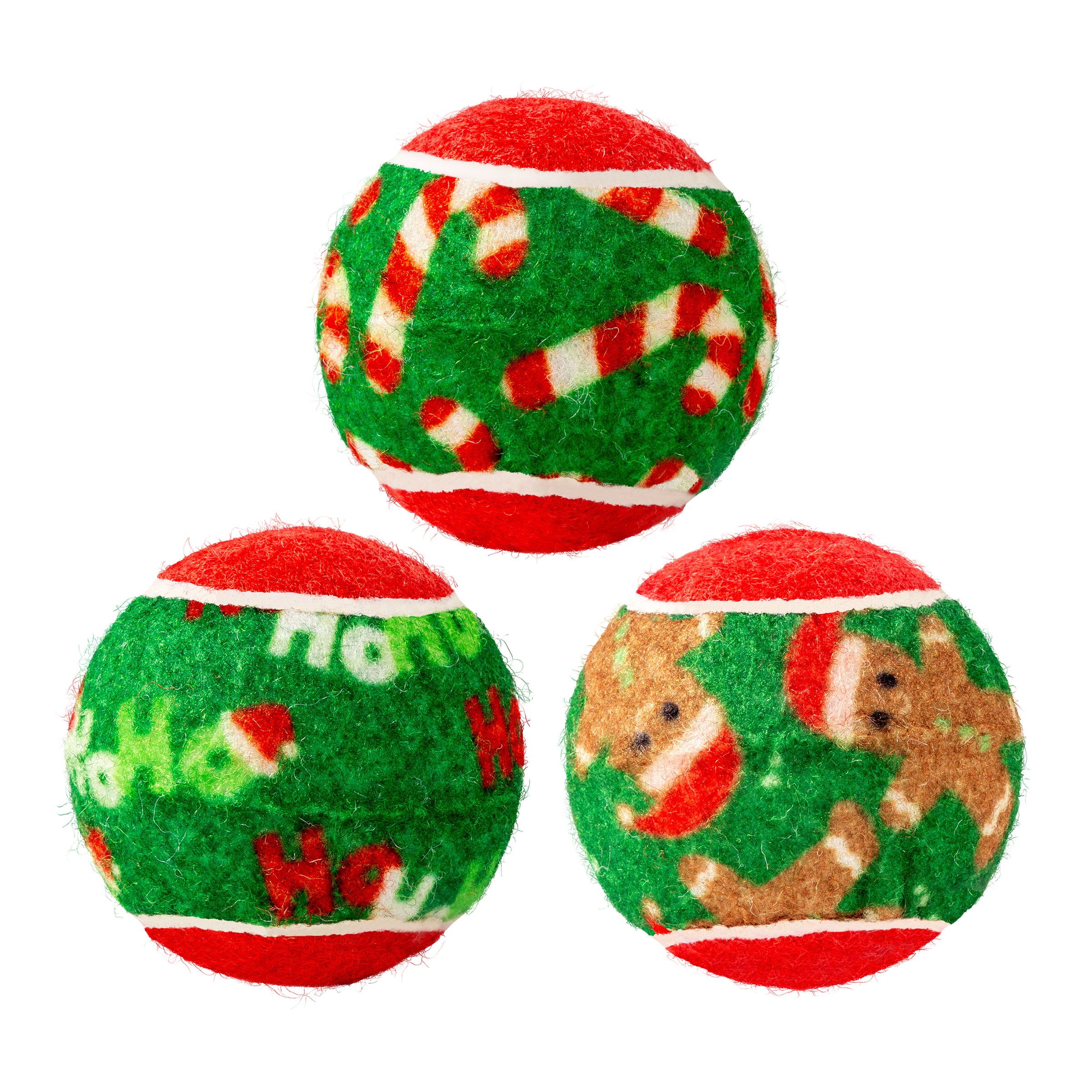 KONG Holiday SqueakAir Balls 6pk