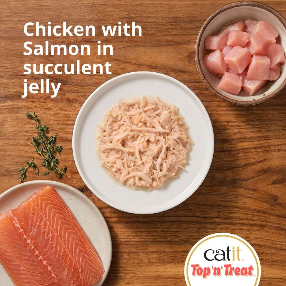 Catit Top n Treat Chicken & Salmon 8 Pack (24x60g)