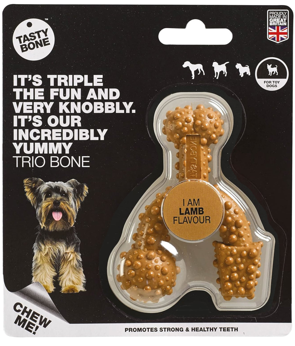 TastyBone TRIO Tough Nylon Dog Chews for Toy Dogs 5 Flavours