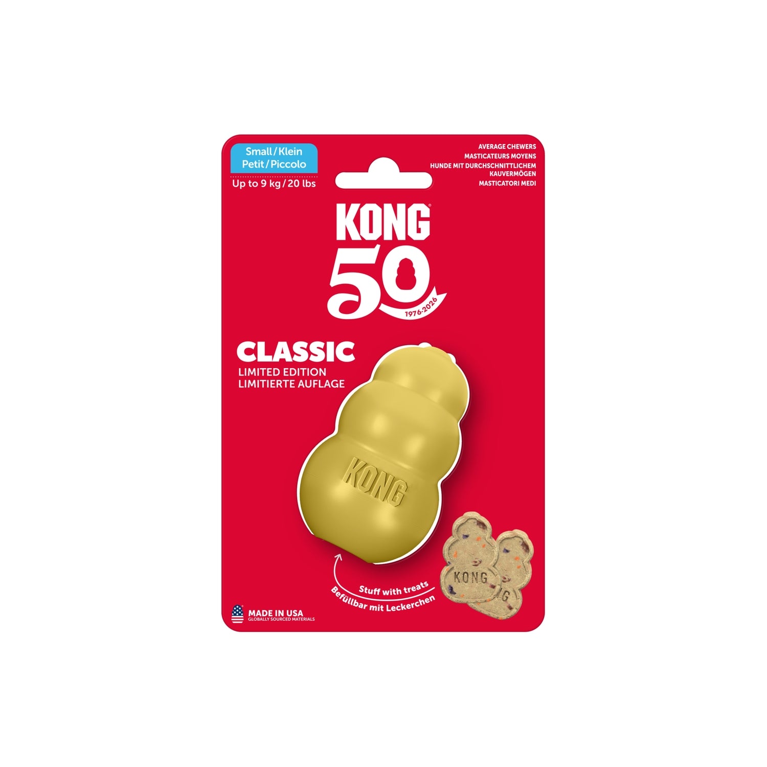 KONG Classic Gold 50th Birthday 3 Sizes