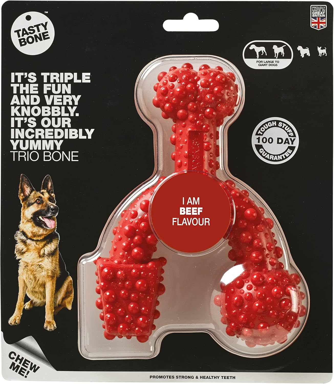 TastyBone TRIO Tough Nylon Dog Chews for Large Dogs 5 Flavours