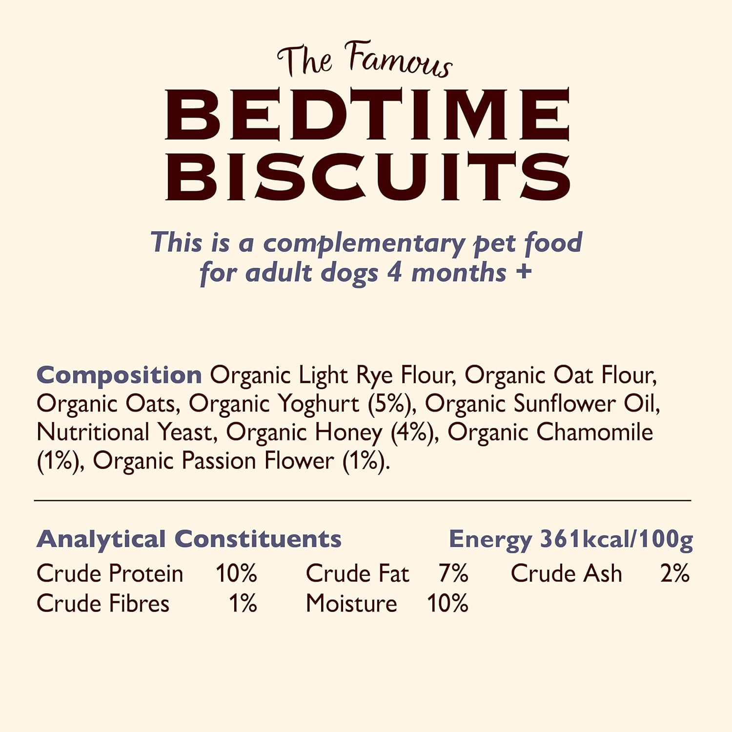 Lily's Kitchen Organic Bedtime Biscuits Dog Treats