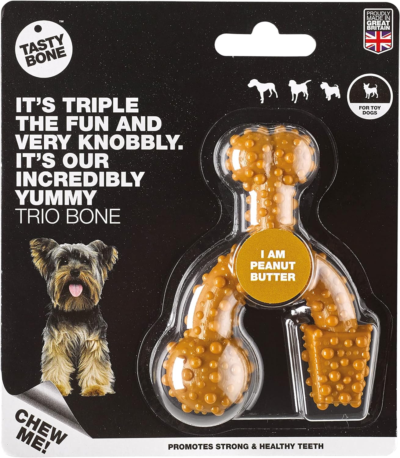 TastyBone TRIO Tough Nylon Dog Chews for Toy Dogs 5 Flavours