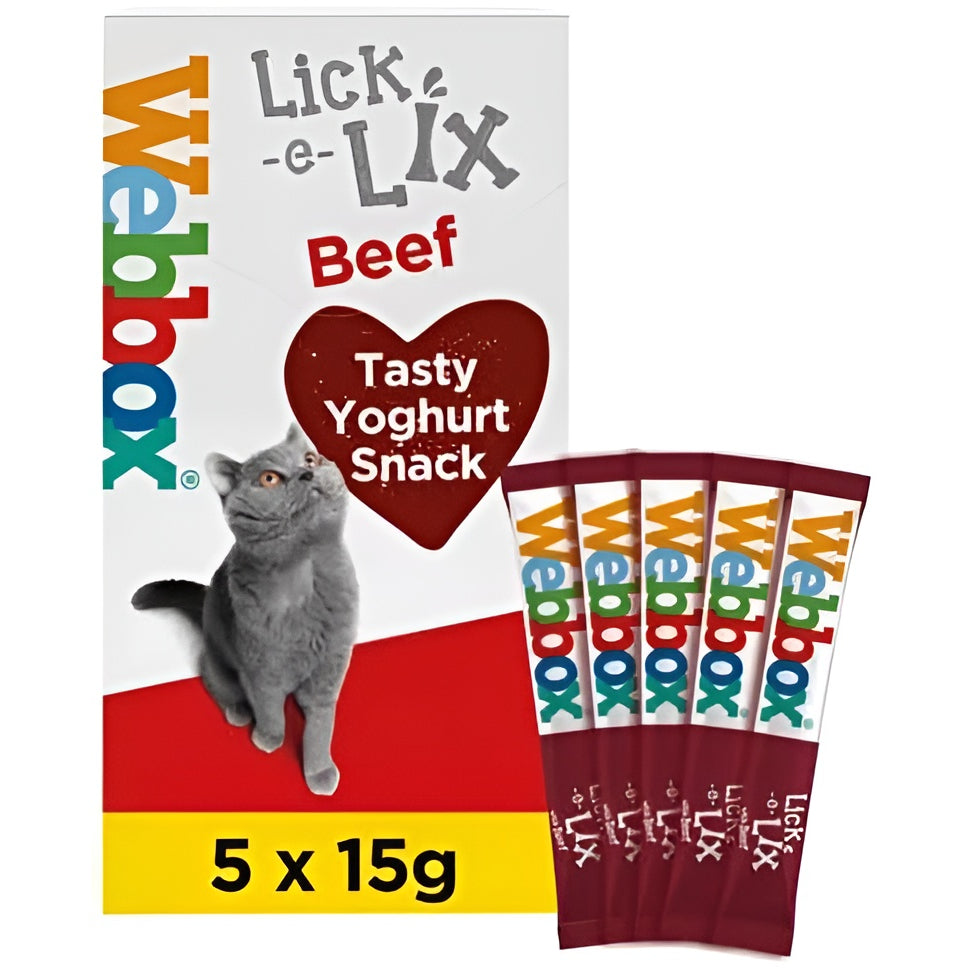 Webbox Lick-e-Lix with Beef Cat Treats