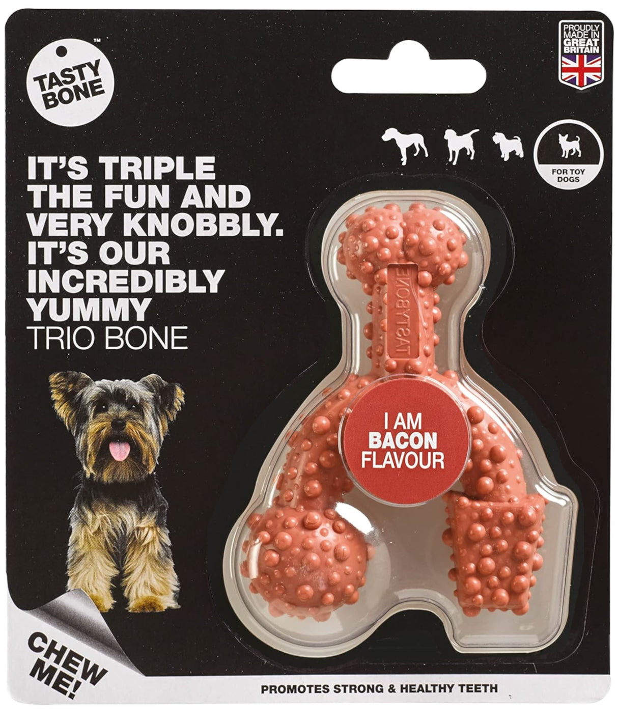 TastyBone TRIO Tough Nylon Dog Chews for Toy Dogs 5 Flavours