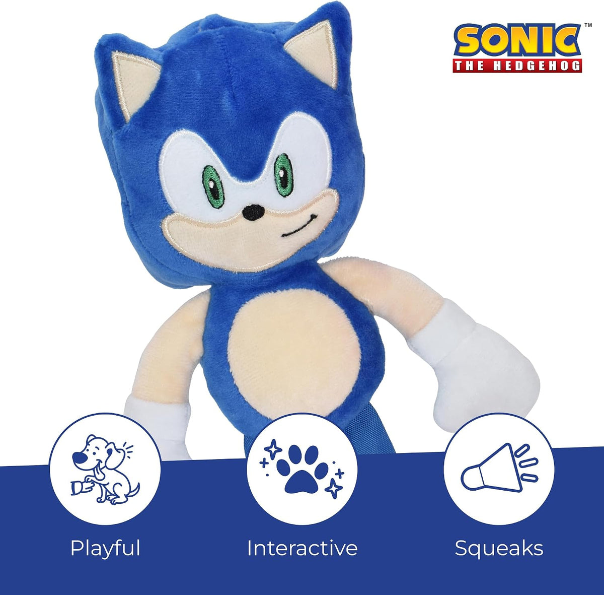 Multipet Sonic the Hedgehog Plush Dog Toy - Sonic