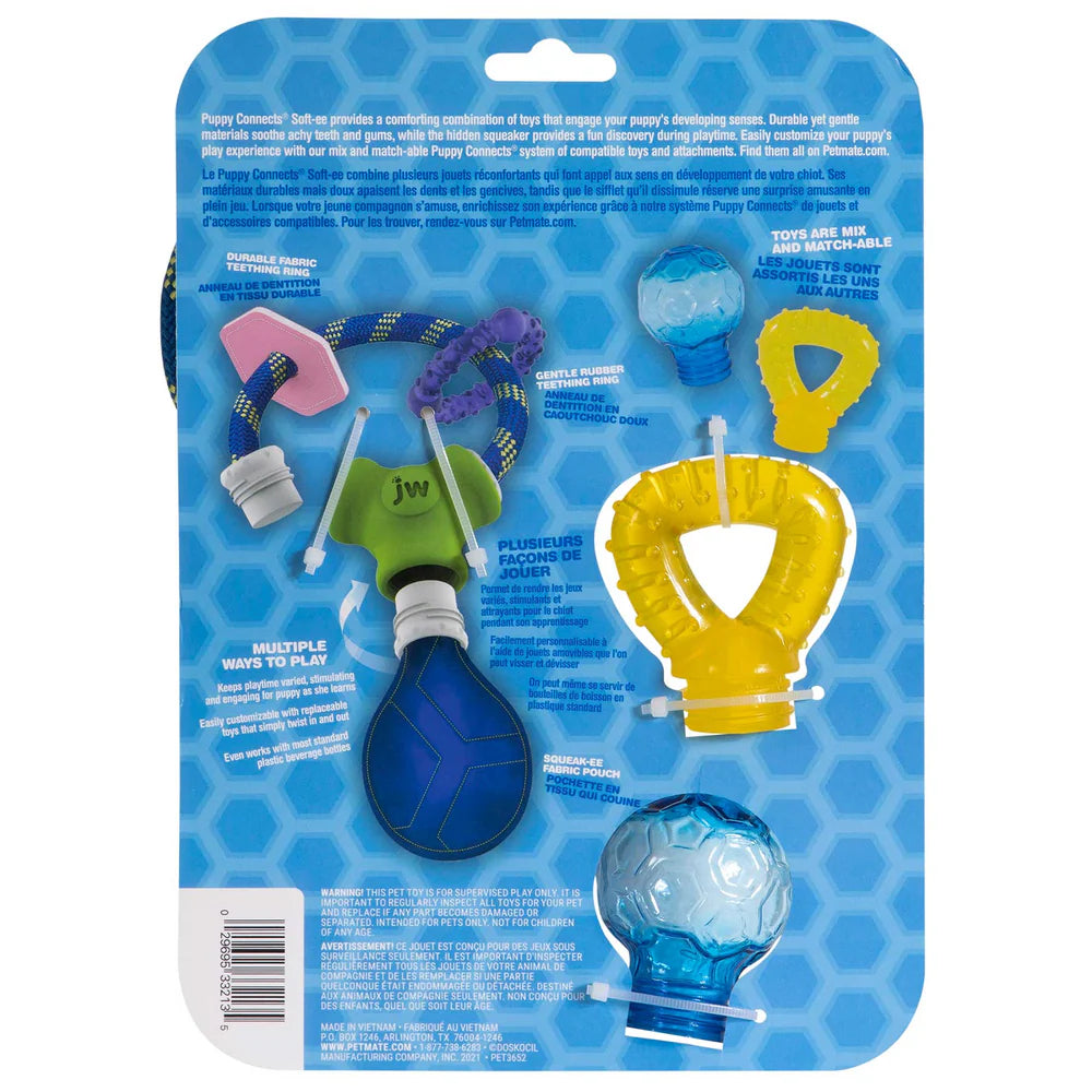 JW Puppy Toys Connects Soft-ee Set