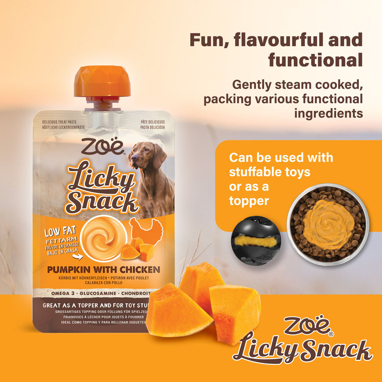 Zoë Licky Snack Pumpkin w Chicken 85g