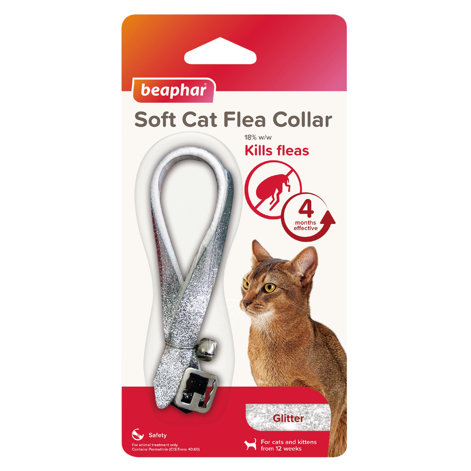 Beaphar Cat Collar Kills & Prevents Fleas Glitter