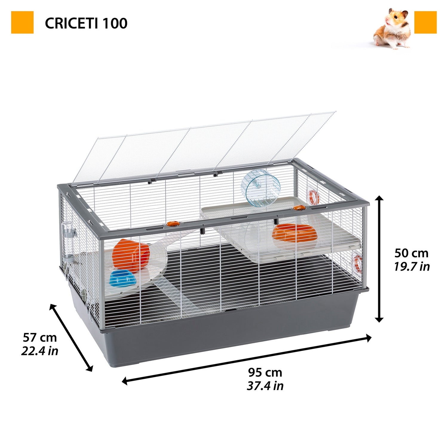 Ferplast Hamster and Mice Cage Criceti 100