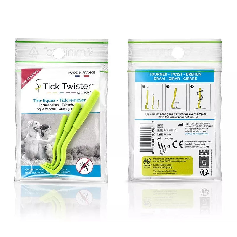 Tick Twister by O'TOM Tick Removal Tool Pack of 3