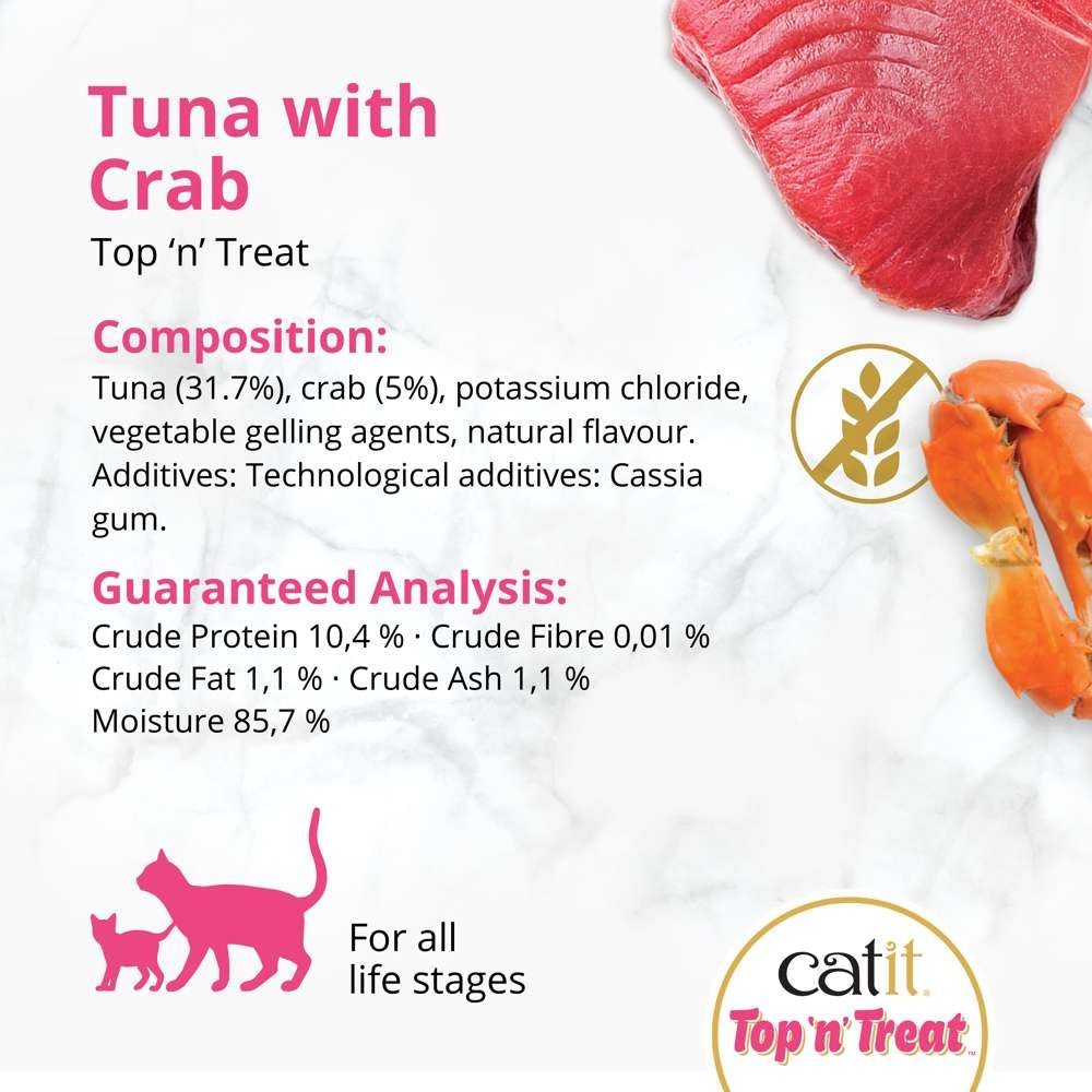 Catit Top n Treat Tuna & Crab 8 Pack (24x60g)