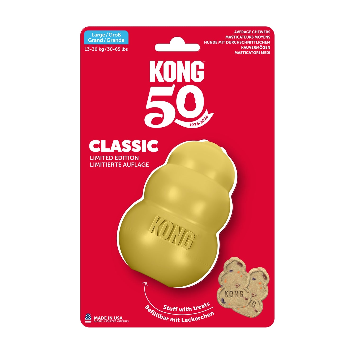 KONG Classic Gold 50th Birthday 3 Sizes