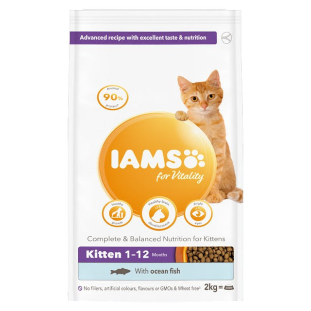 Iams Vitality Kitten Food Ocean Fish 2kg