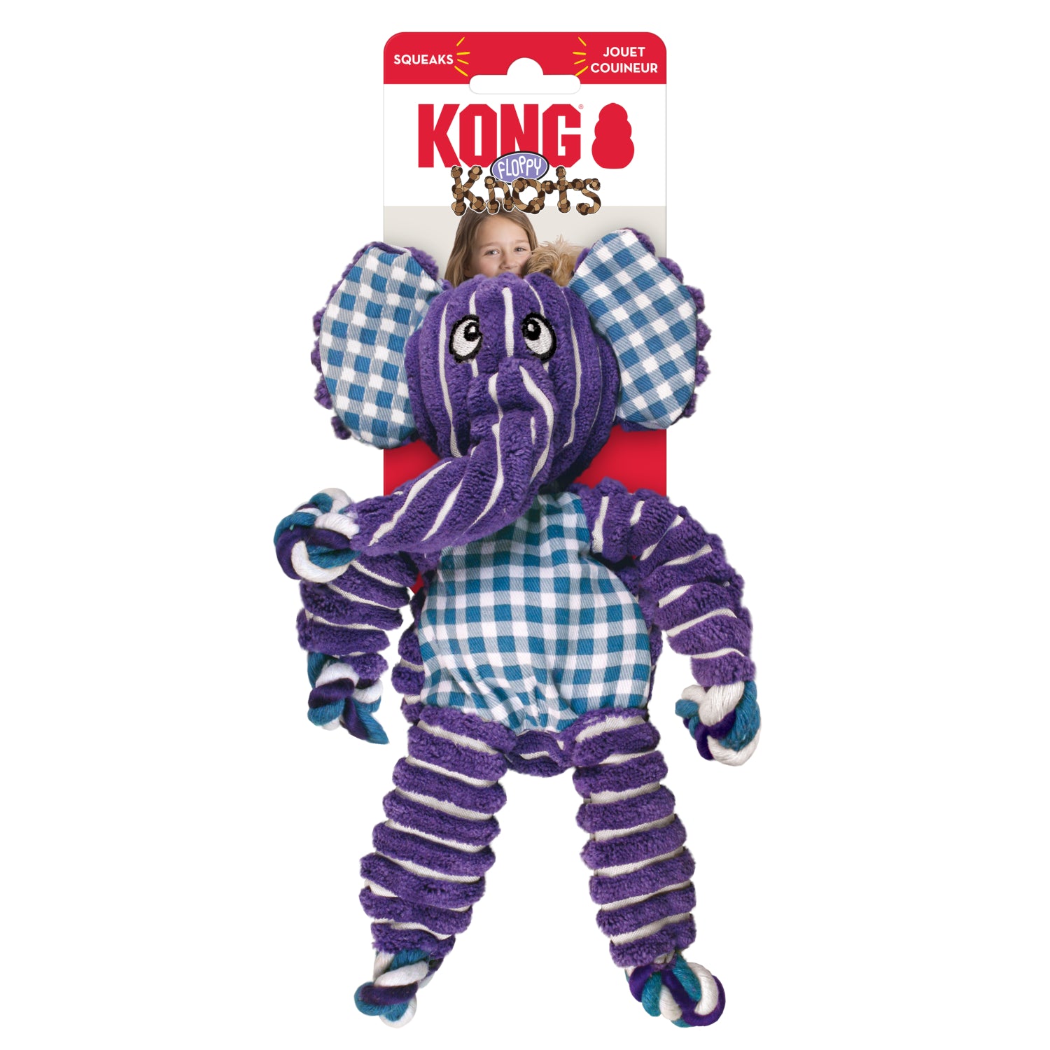 KONG Floppy Knots Elephant