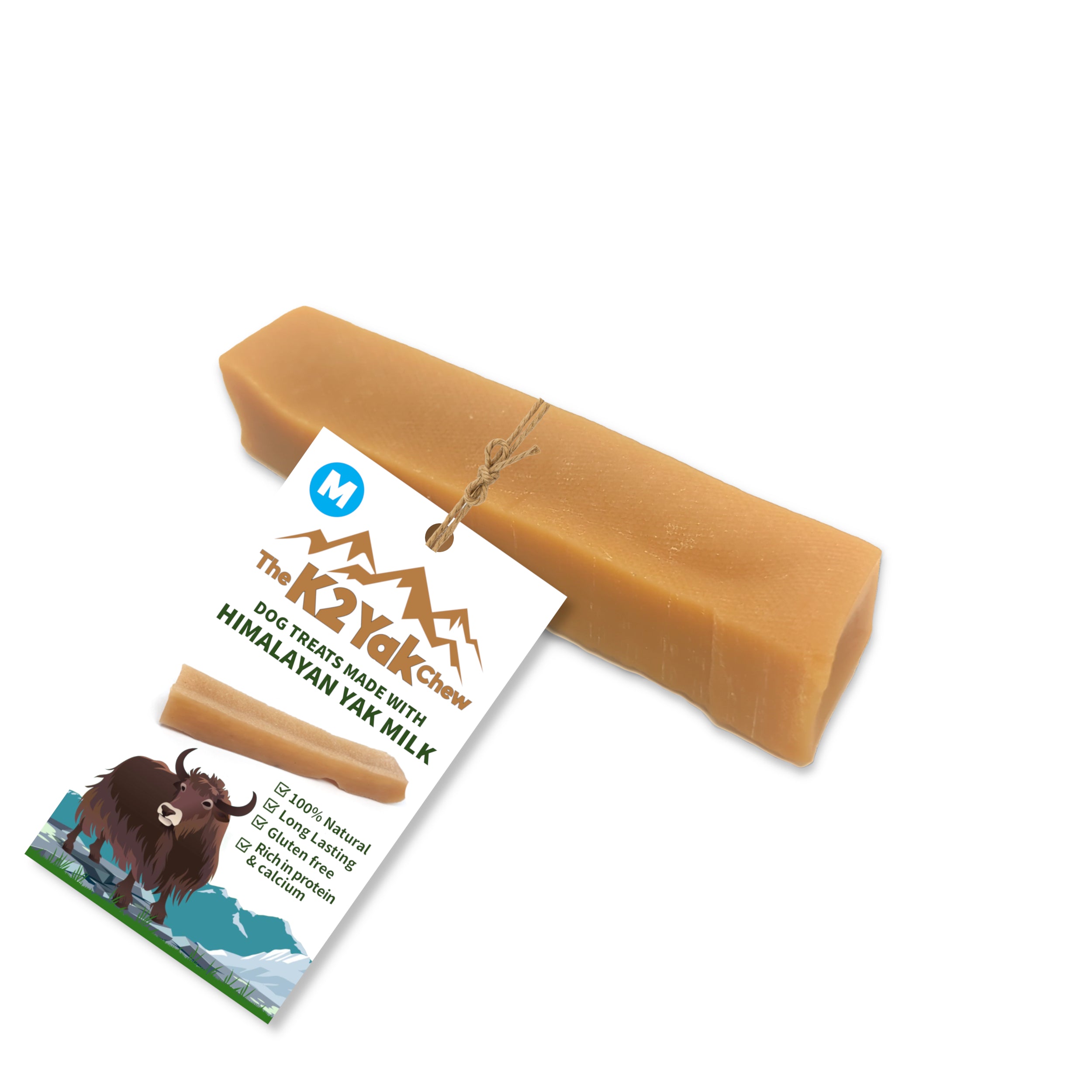 K2 Yak Chews Long Lasting Natural Dog Treats Medium