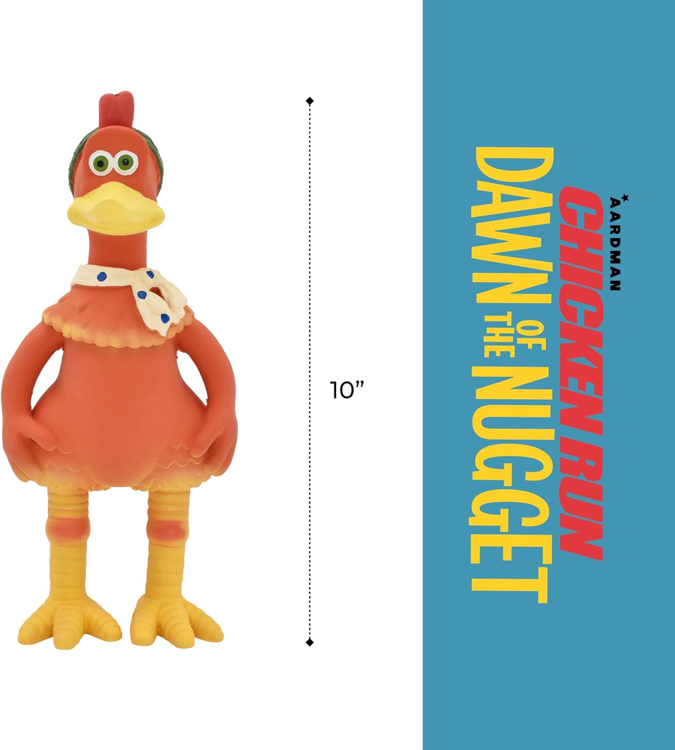 Multipet Chicken Run Ginger Latex Dog Toy | Durable Squeaky Rubber Toy