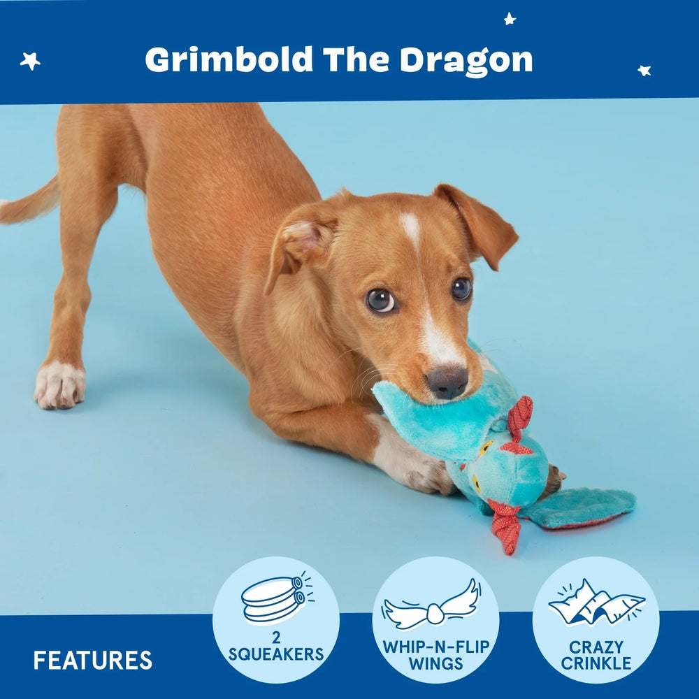 BARK Grimbold The Dragon Plush Dog Toy
