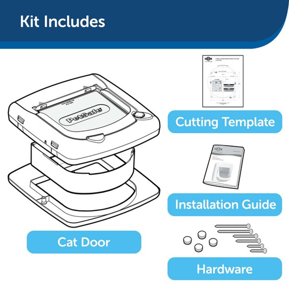 PetSafe Staywell Magnetic 4-Way Locking Deluxe Cat Flap