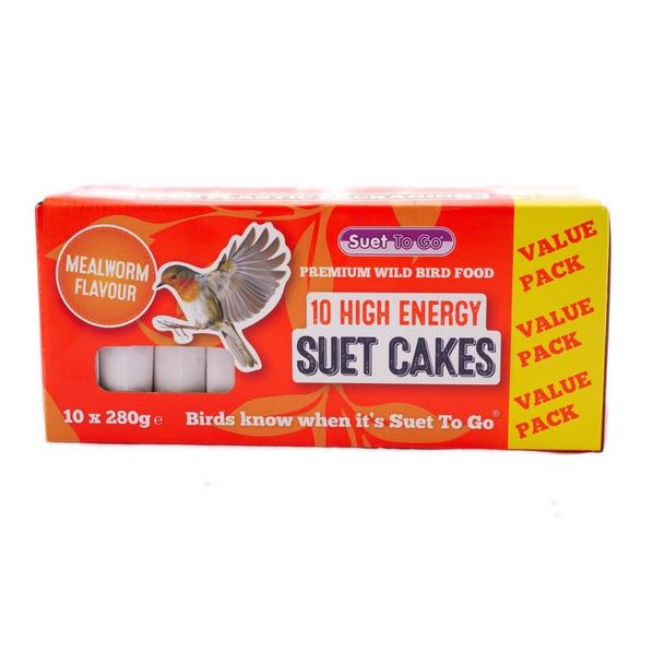 Suet to Go Block Mealworm Value Box 10x280g