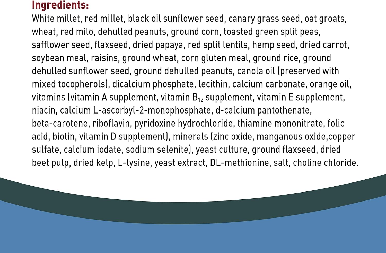 Living World Premium Seed Mix Cockatiels & Lovebirds 908g