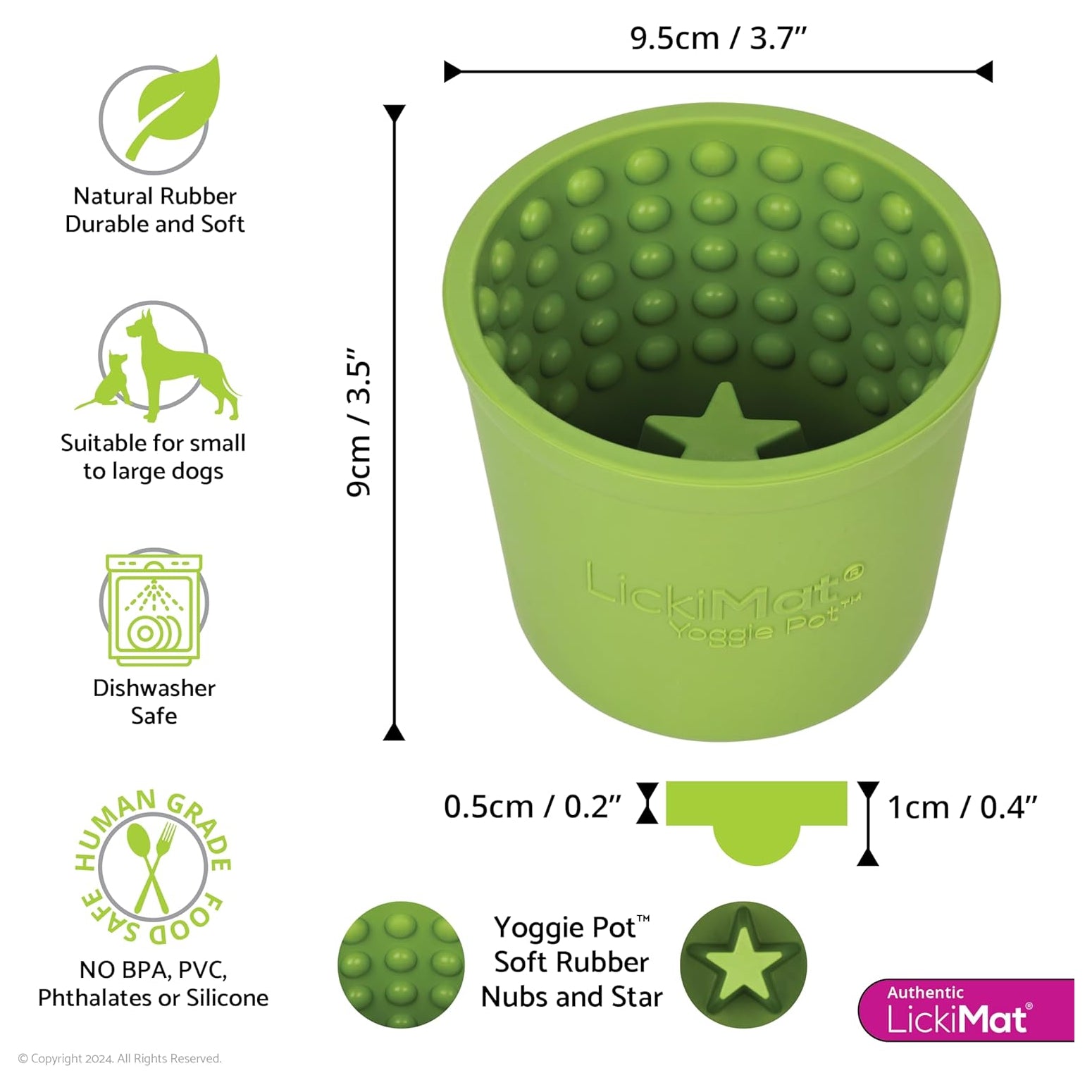 LickiMat Yoggie Pot Enrichment Feeders 6 Colours