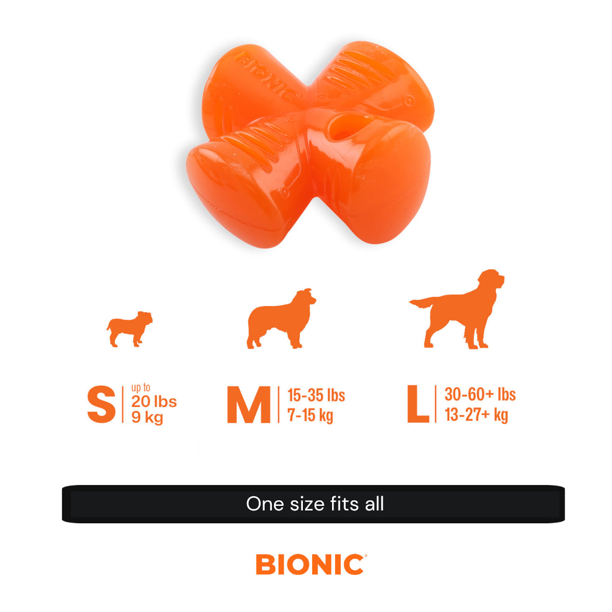 BIONIC Stuffer Fillable Dog Toy