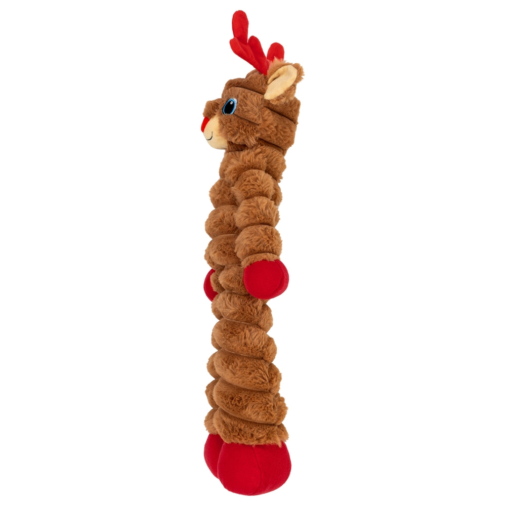 KONG Holiday Shakers Crumples Reindeer Red