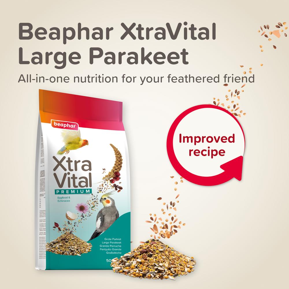 Beaphar XtraVital Large Parakeet Complete Bird Food 2 Sizes