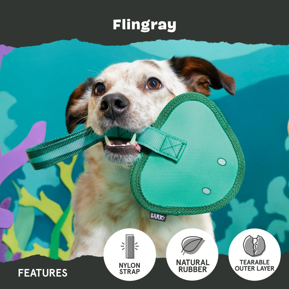 Bark Flingray Super Chewer Dog Toy