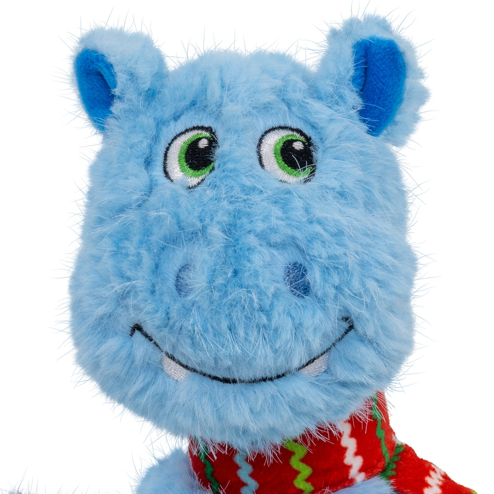 KONG Holiday Knots Belly Hippo Blue