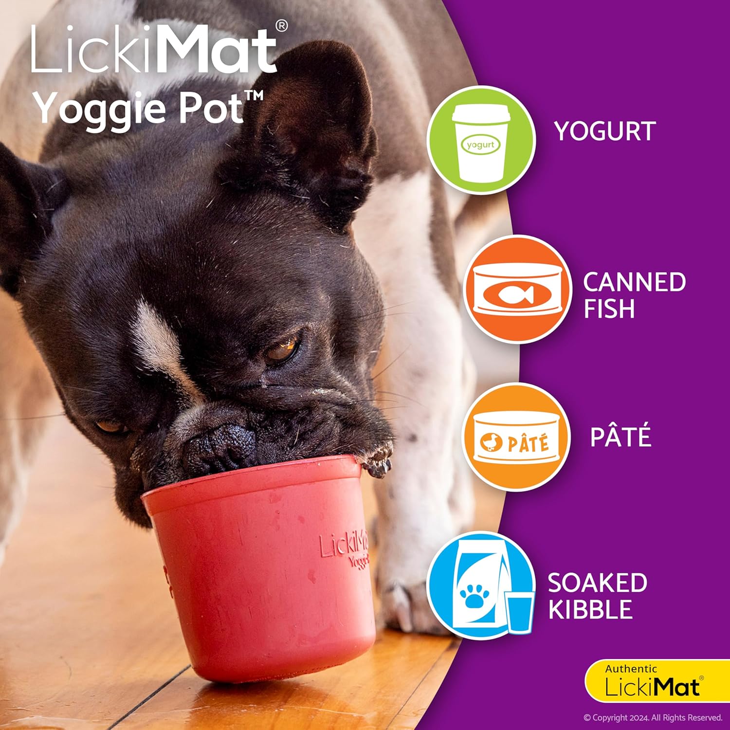 LickiMat Yoggie Pot Enrichment Feeders 6 Colours