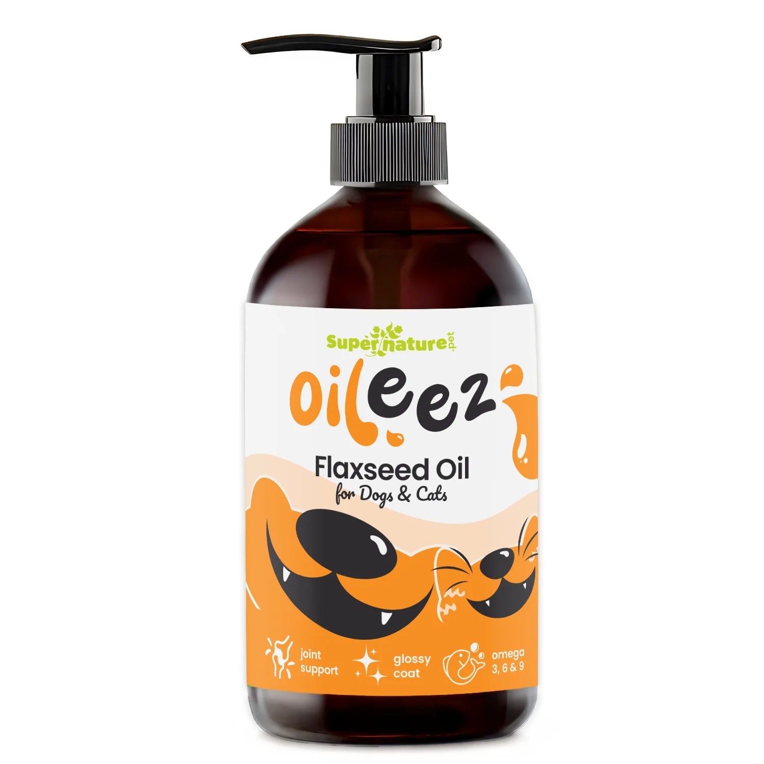 Supernature Oileez Flaxseed Oil for Dogs & Cats 500ml