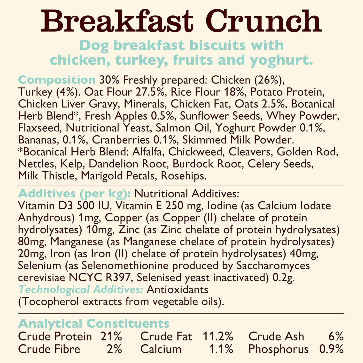 Lilys Kitchen Breakfast Crunch 800g