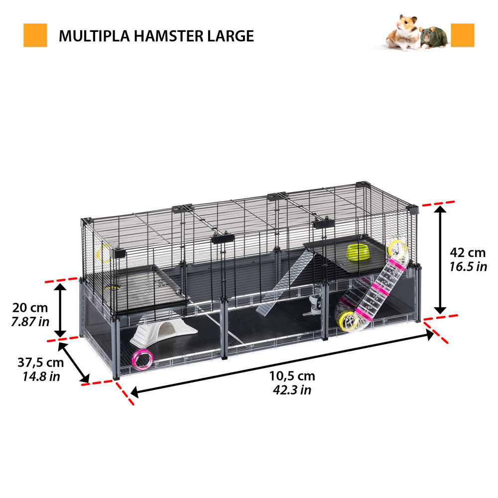 Ferplast Multipla Large Hamster Cage with Accessories