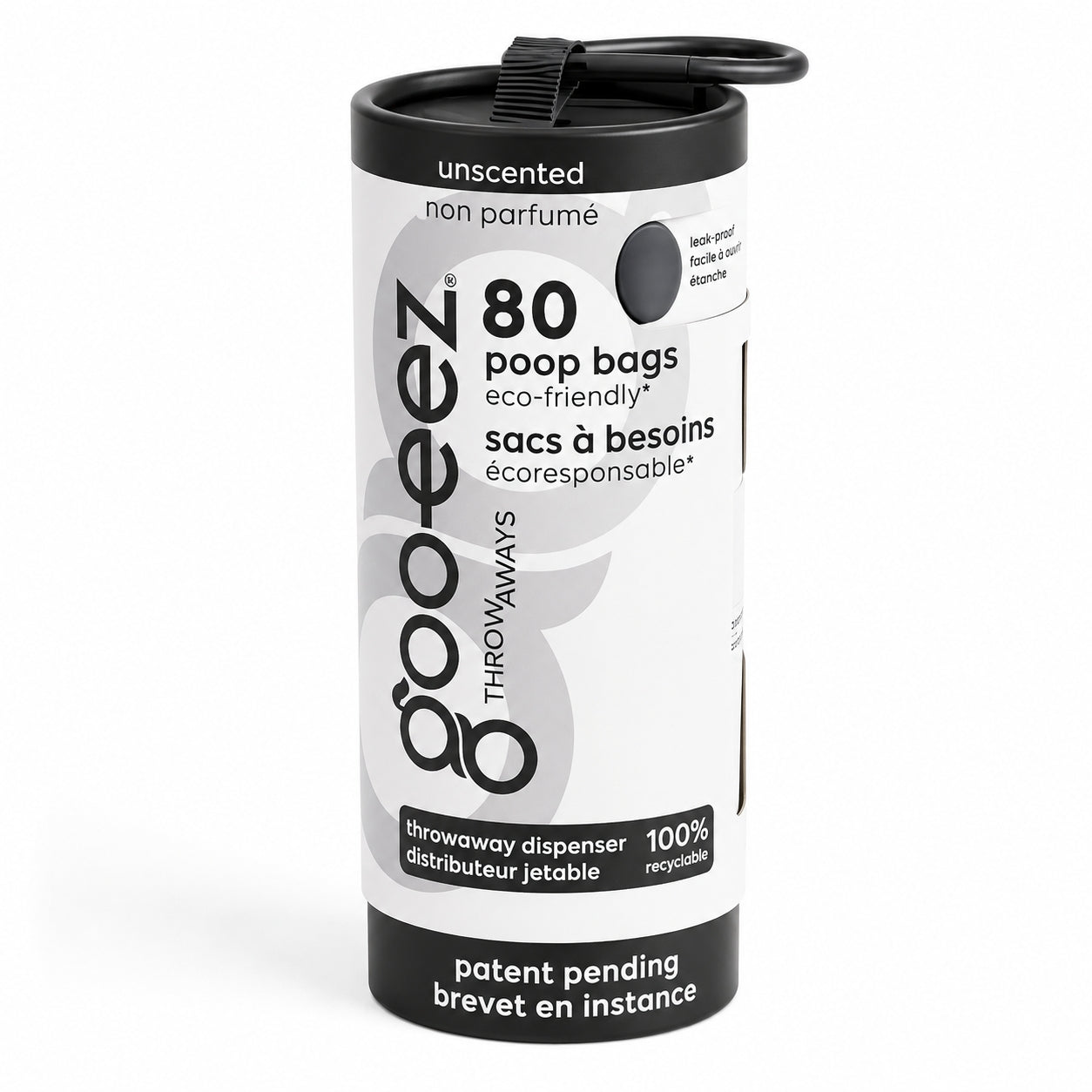 Goo-eez Dog Poo Bag Dispenser - Unscented (80 Bags)