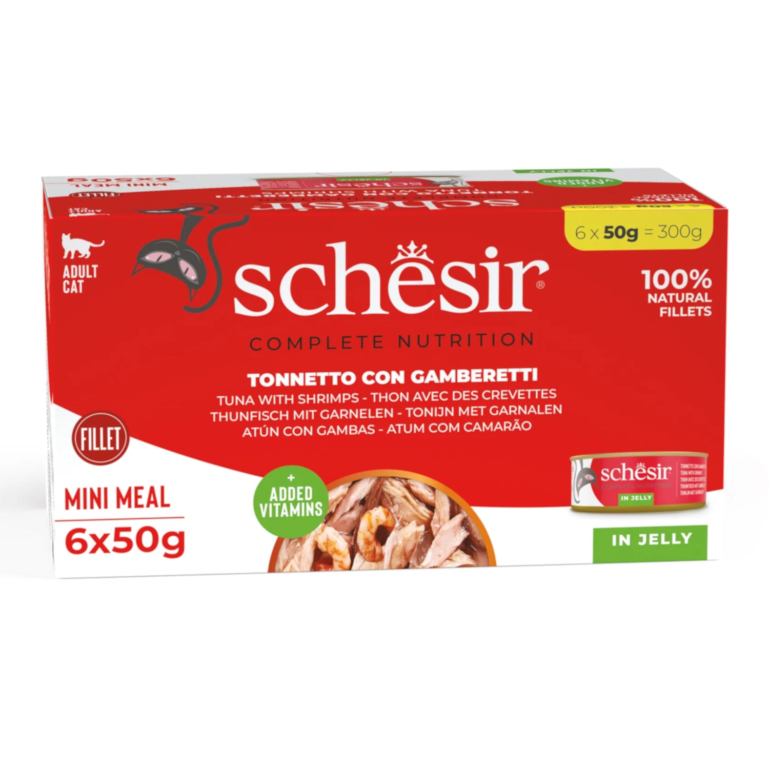 Schesir Tuna with Shrimp In Jelly 6 x 50g