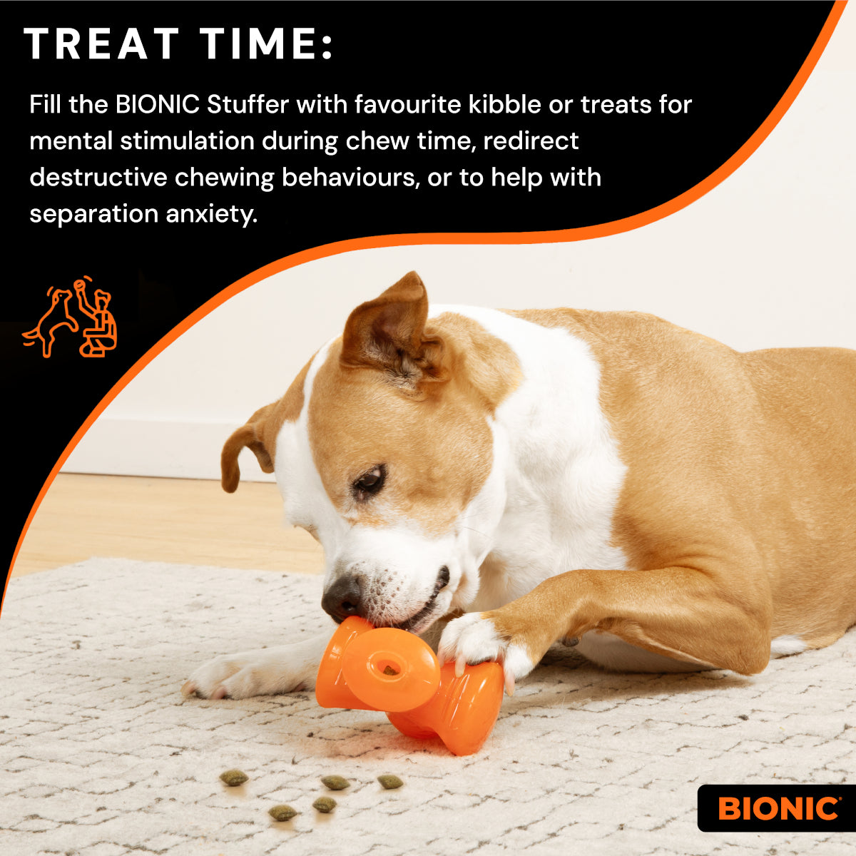 BIONIC Stuffer Fillable Dog Toy