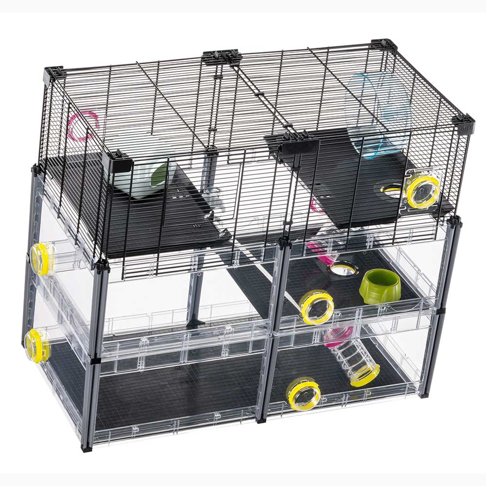 Ferplast Multipla Hamster Crystal Cage with Accessories