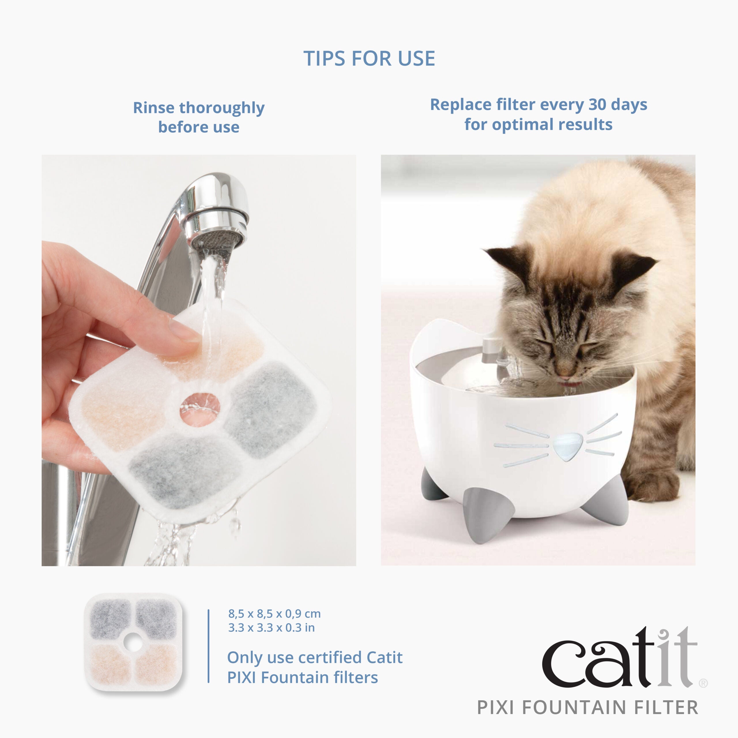 Catit PIXI White Drinking Fountain 2.5L