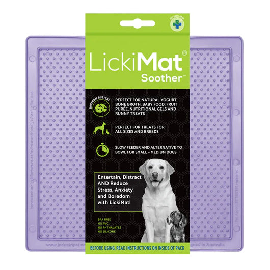 LickiMat Dog Lick Mats Slow Feeders Classic Soother 10 Colours