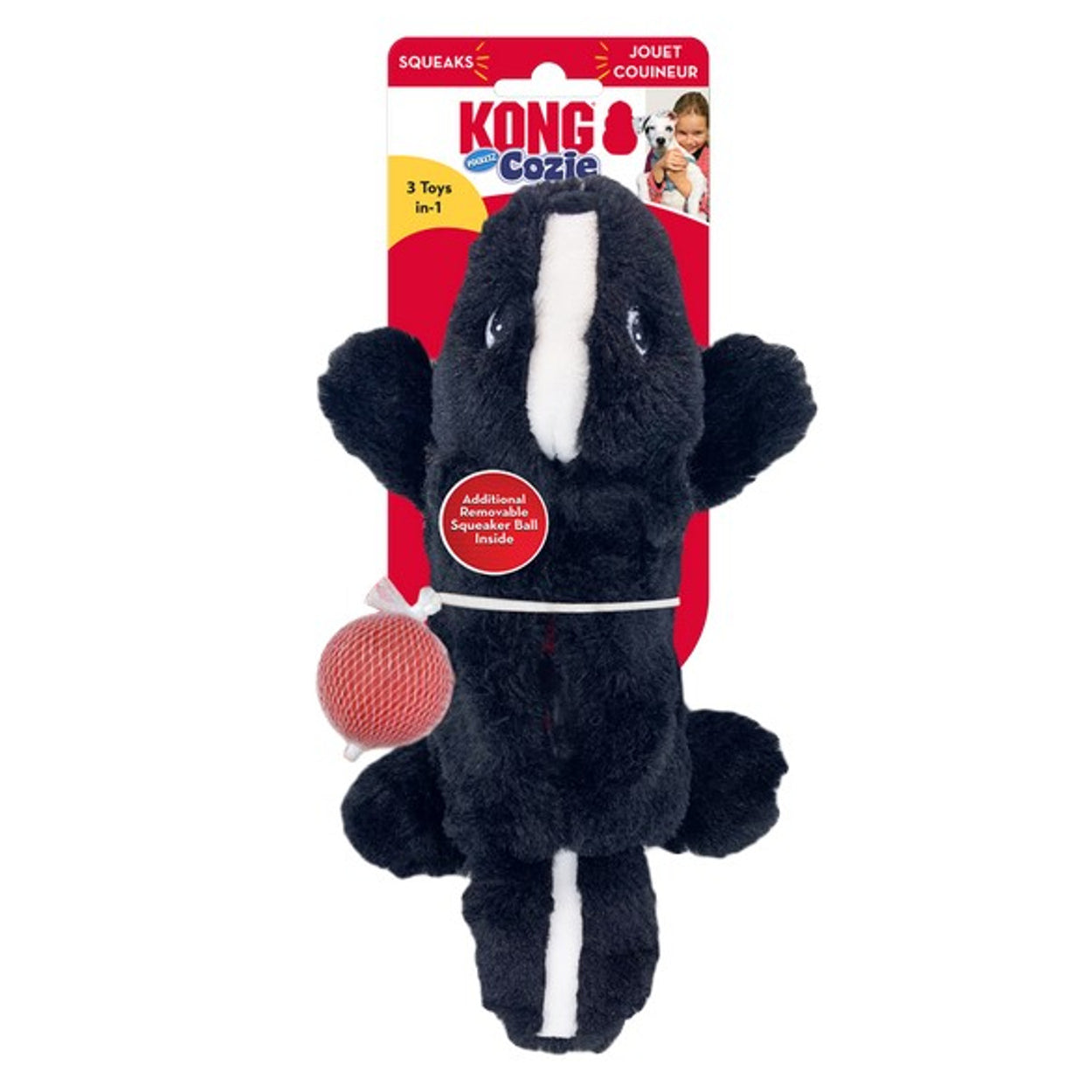 KONG Cozie Pocketz Skunk