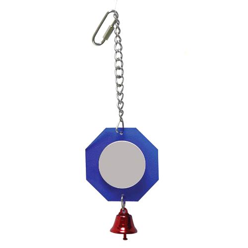 Avi One Bird Toy Acrylic Mirror with Bell 20cm