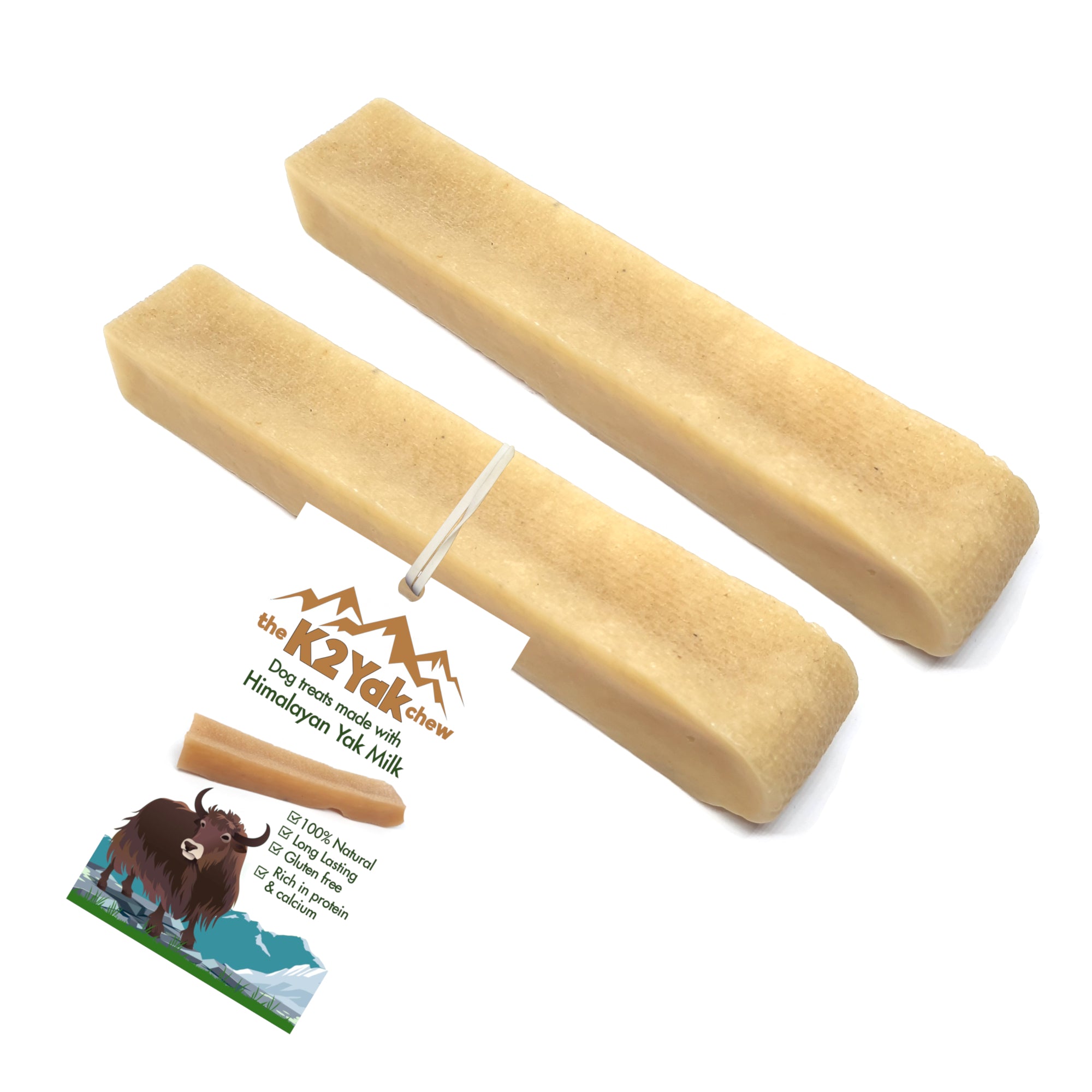 K2 Yak Chews Long Lasting Natural Dog Treats Medium