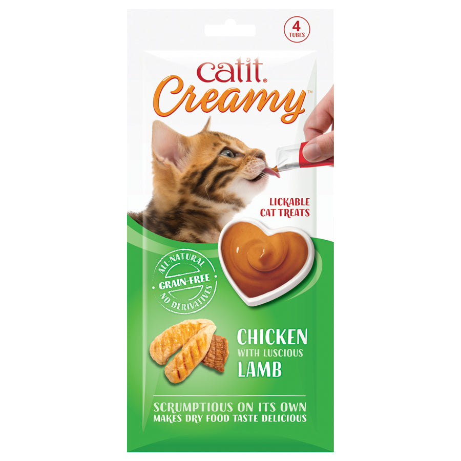 Catit Creamy All Natural Cat Treats Chicken & Lamb