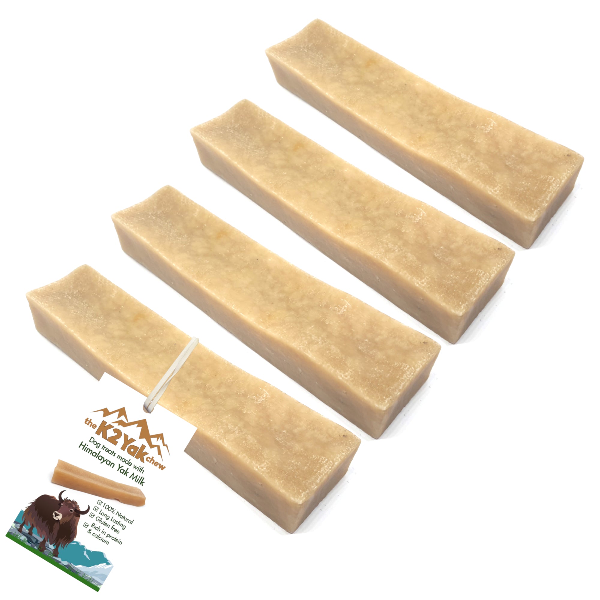 K2 Yak Chews Long Lasting Natural Dog Treats Large