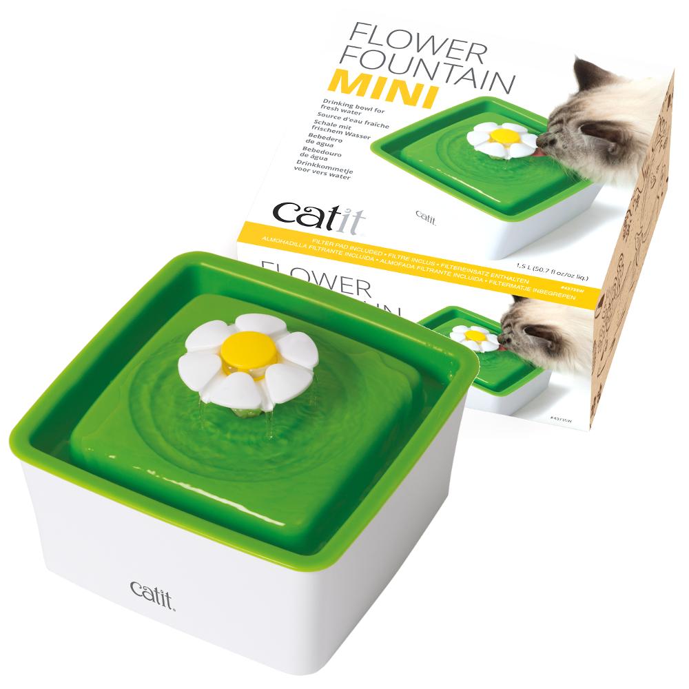 Catit Small Cat & Kitten Drinking Water Mini Flower Fountain 1.5L