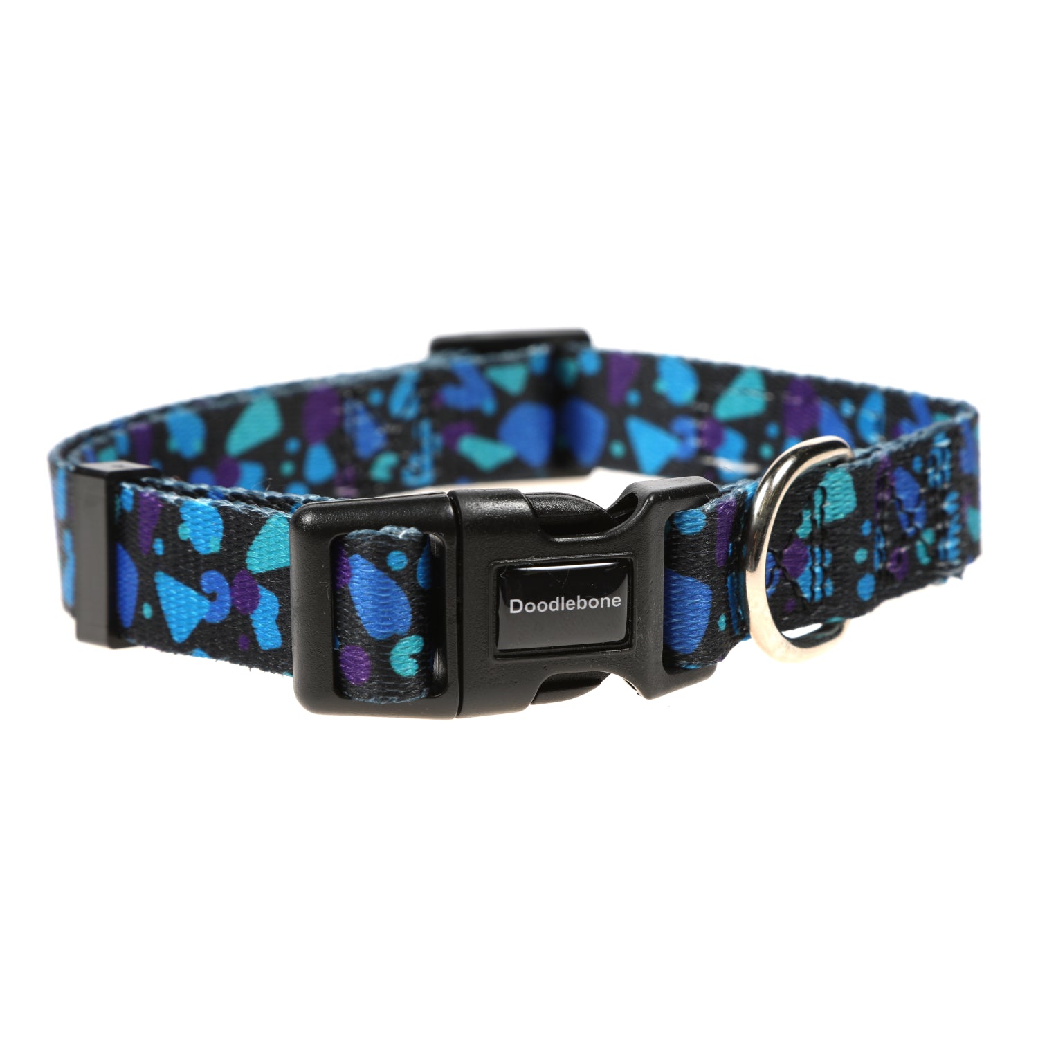 Doodlebone Originals Pattern Dog Collar Electric Party 3 Sizes