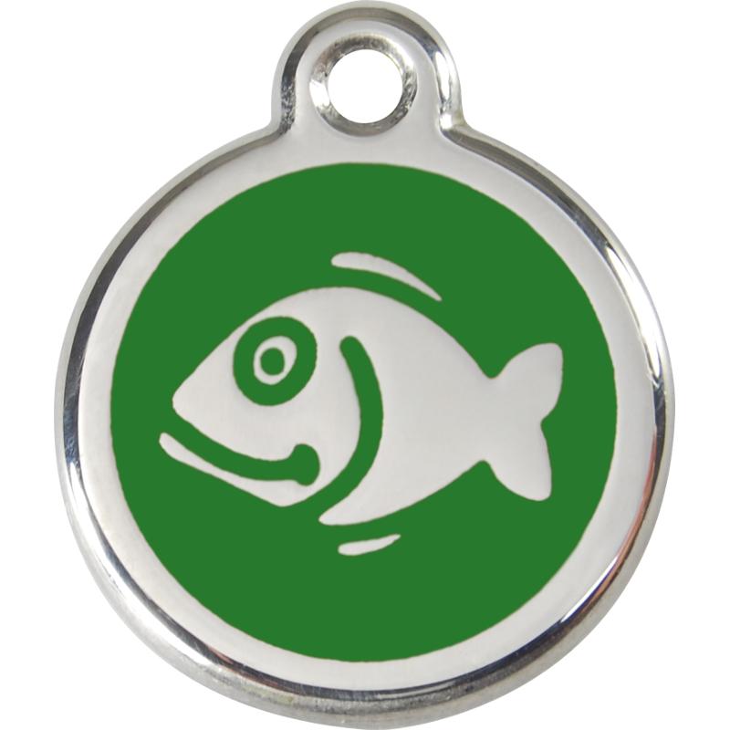 Red Dingo Enamel Cat ID Tags Fish 11 Colours